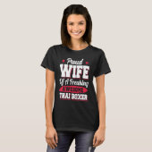 ボクシングコーチタイボクサー妻 Tシャツ (正面フル)