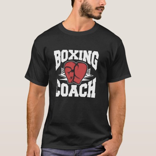 ボクシングコーチボクシング手袋 Tシャツ (正面)