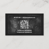 ボクシングコーチレッドグローブスケッチ 名刺 (裏面)