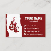 ボクシングコーチ名刺 名刺 (正面)