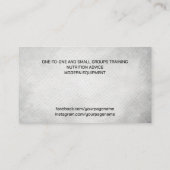 ボクシングコーチ手袋ウォーターカラーインクアート 名刺 (裏面)