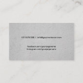 ボクシングコーチ黒と赤の手袋 名刺 (裏面)