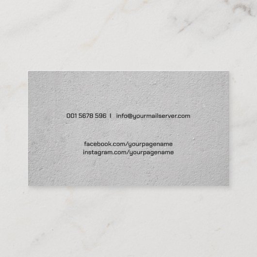 ボクシングコーチ黒と赤の手袋 名刺 (裏面)