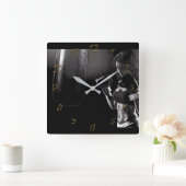 ボクシングジム スクエア壁時計 (ホーム)