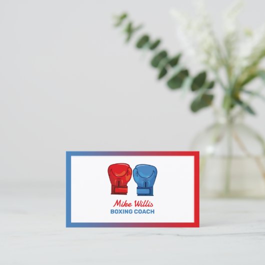 ボクシングジム 名刺 (スタンド正面)
