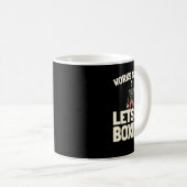 ボクシングスパーリング – グローブファイターボクサー コーヒーマグカップ (正面右)