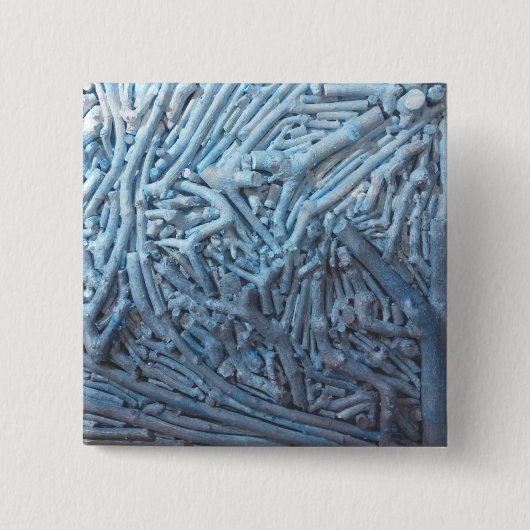 ボクシングス：青 缶バッジ (正面)