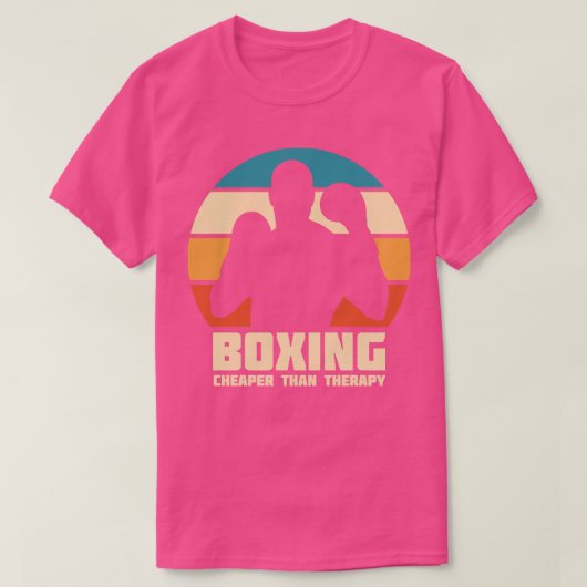 ボクシングセラピーよりも安おもしろいい Tシャツ (デザイン正面)