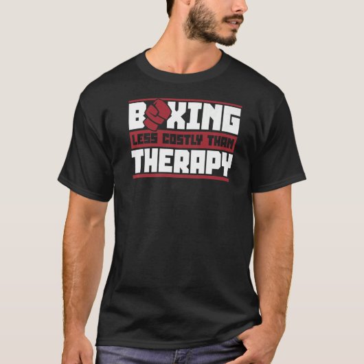 ボクシングタイボクサーキックボックスより低コストセラピー Tシャツ (正面)