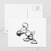 ボクシングダック – ペン ポストカード (正面/裏面)