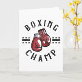 ボクシングチャンプ武術アーツボクシングファイターボクサー カード (黄色い花)