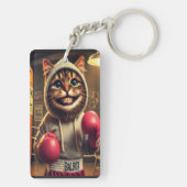ボクシングチャンプ？ーボクシング手袋猫 キーホルダー (裏面)