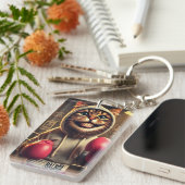 ボクシングチャンプ?ーボクシング手袋猫 キーホルダー (正面右)