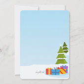 ボクシングデイ雪だるま招待状 招待状 (裏面)