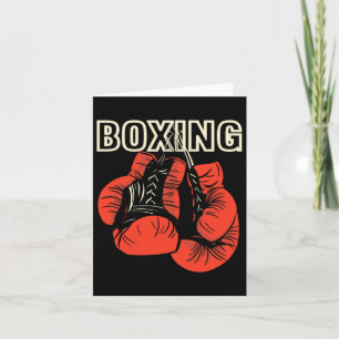 ボクシングデザインボクシング手袋武術アーティスト カード