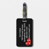 ボクシングデザインラゲッジタグ ラゲッジタグ (裏面縦)