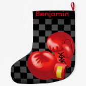 ボクシングデザインラージクリスマスストッキング ラージクリスマスストッキング (裏面)