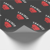 ボクシングトレーナーボクサー個人コーチボックストレーニング ラッピングペーパー (角)