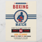 ボクシングトーナメントフライヤーテンプレート (正面)