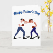 ボクシングハッピーファーザーズデイ カード (黄色い花)