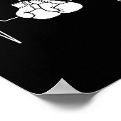 ボクシングハートビートラインパンチデザイン1 ポスター (角)