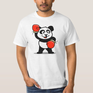 ボクシングパンダ(軽いシャツ) Tシャツ