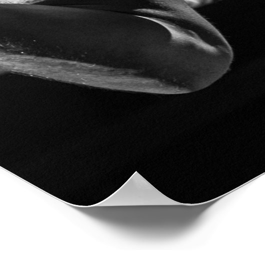 ボクシングパンチトレーニング やる気を起こさせる ポスター (角)