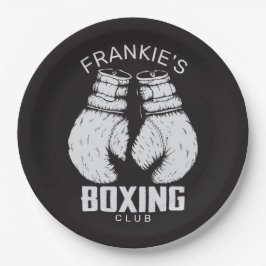 ボクシングパーソナライズされたクラブボクサージムファイターグローブ ペーパープレート