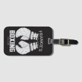 ボクシングパーソナライズされたクラブボクサージムファイターグローブ ラゲッジタグ (正面横)