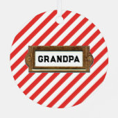 ボクシングパーソナライズされたクリスマス収集可能 メタルオーナメント (裏面)