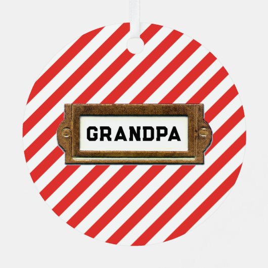 ボクシングパーソナライズされたクリスマス収集可能 メタルオーナメント (裏面)