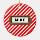 ボクシングパーソナライズされた収集可能 セラミックオーナメント (裏面)