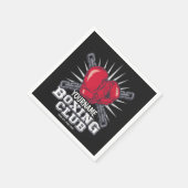 ボクシングパーソナライズされた手袋戦闘機チャンピオンボクサー スタンダードカクテルナプキン (角)