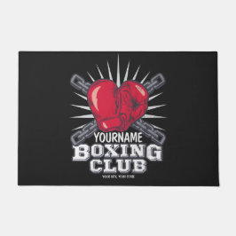 ボクシングパーソナライズされた手袋戦闘機チャンピオンボクサー ドアマット