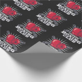 ボクシングパーソナライズされた手袋戦闘機チャンピオンボクサー ラッピングペーパー (角)