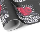 ボクシングパーソナライズされた手袋戦闘機チャンピオンボクサー ラッピングペーパー (ロールコーナー)