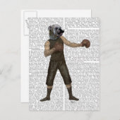 ボクシングブルドッグフル ポストカード (正面/裏面)