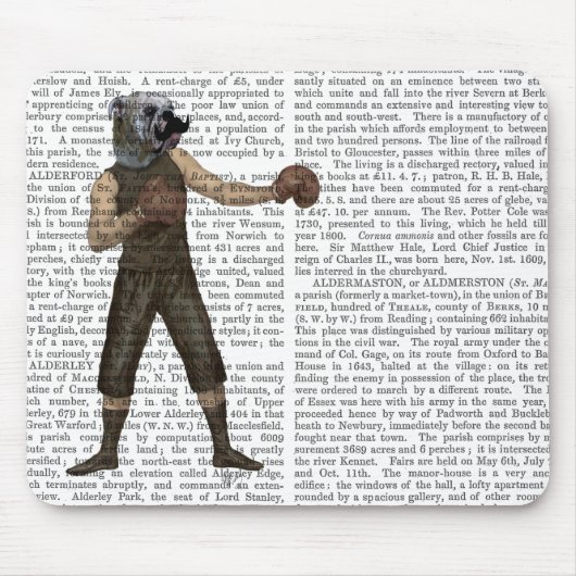 ボクシングブルドッグフル マウスパッド (正面)