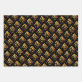 ボクシングボクサーのグラフィックワードアート ラッピングペーパーシート (正面3)