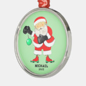 ボクシングボクサークリスマスコレクション メタルオーナメント (左)