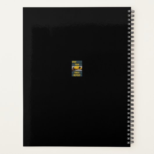 ボクシングボクサートレーニング引用文ラップトレインリピート プランナー手帳 (裏面)