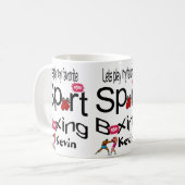 ボクシングマグススポーツ コーヒーマグカップ (正面左)