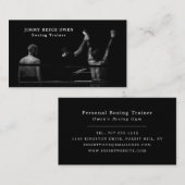 ボクシングマッチチャンピオン、ボクサー、ボクシングトレーナー 名刺 (正面/裏面)