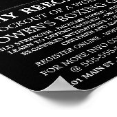 ボクシングマッチチャンピオン、ボクシングクラス広告 ポスター (角)