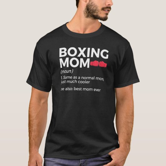ボクシングママ定義最高のマーエバー Tシャツ (正面)