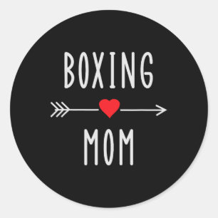 ボクシングママ 楽しい 女性ボクシング MMA ムエタイ ママ グッズ ラウンドシール