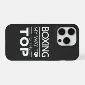 ボクシングモチベーションデザイン タイポグラフィ iPhoneケース (裏面横)