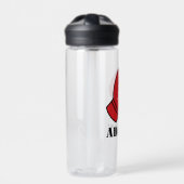 ボクシングモノグラムのグローブロゴ付きウォーターボトル ウォーターボトル (正面)