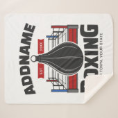 ボクシングリングや輪名前の追加ボクサージムスピードバッグ シェルパブランケット (正面(横))