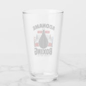 ボクシングリングや輪名前の追加ボクサージムスピードバッグ タンブラーグラス (裏面)